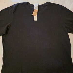 Classic Black Women's T-Shirt Longsleeve Good For Under Uniform During Winter